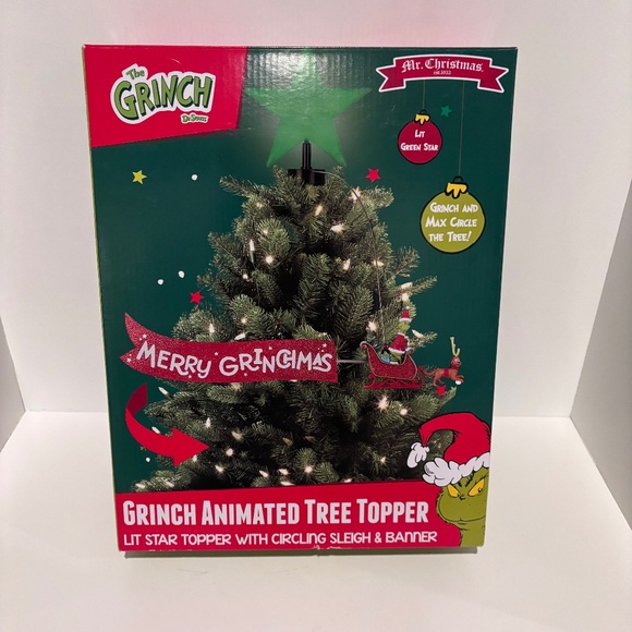 Mr Christmas | Holiday | New Grinch Animated Tree Topper | Poshmark